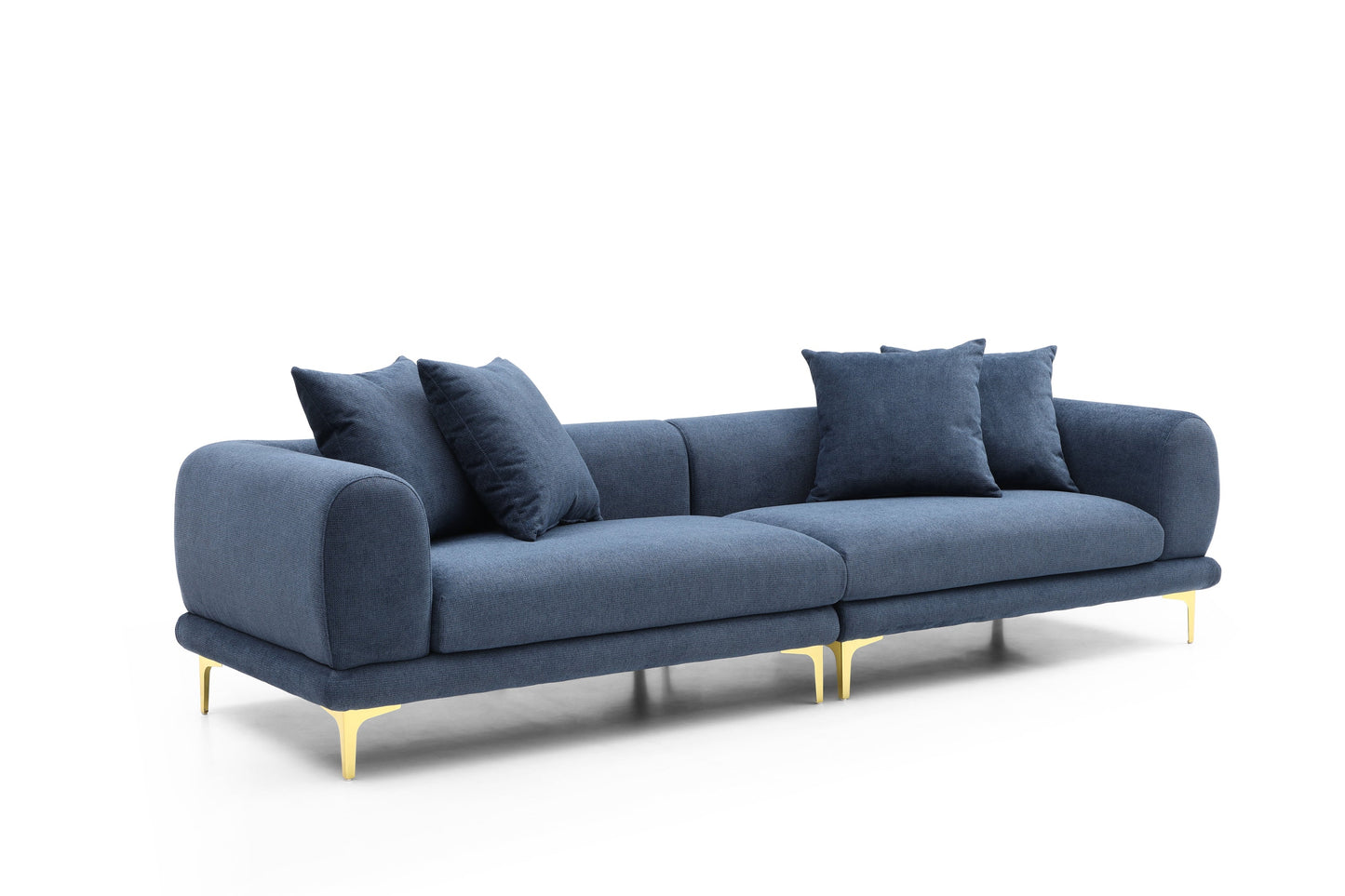 Modern 4-Seater Fabric Sofa