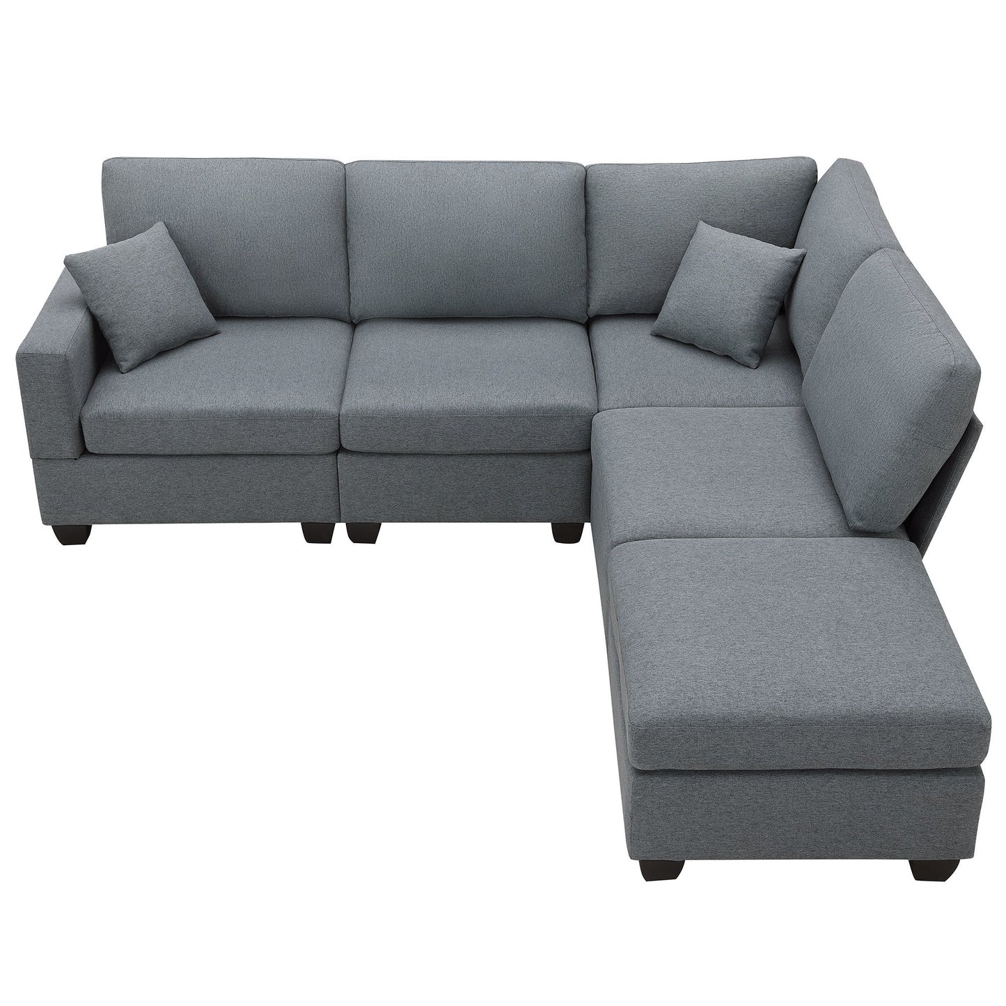 89.8*60.2" Modern Sectional Sofa,5-Seat Modular Couch Set with