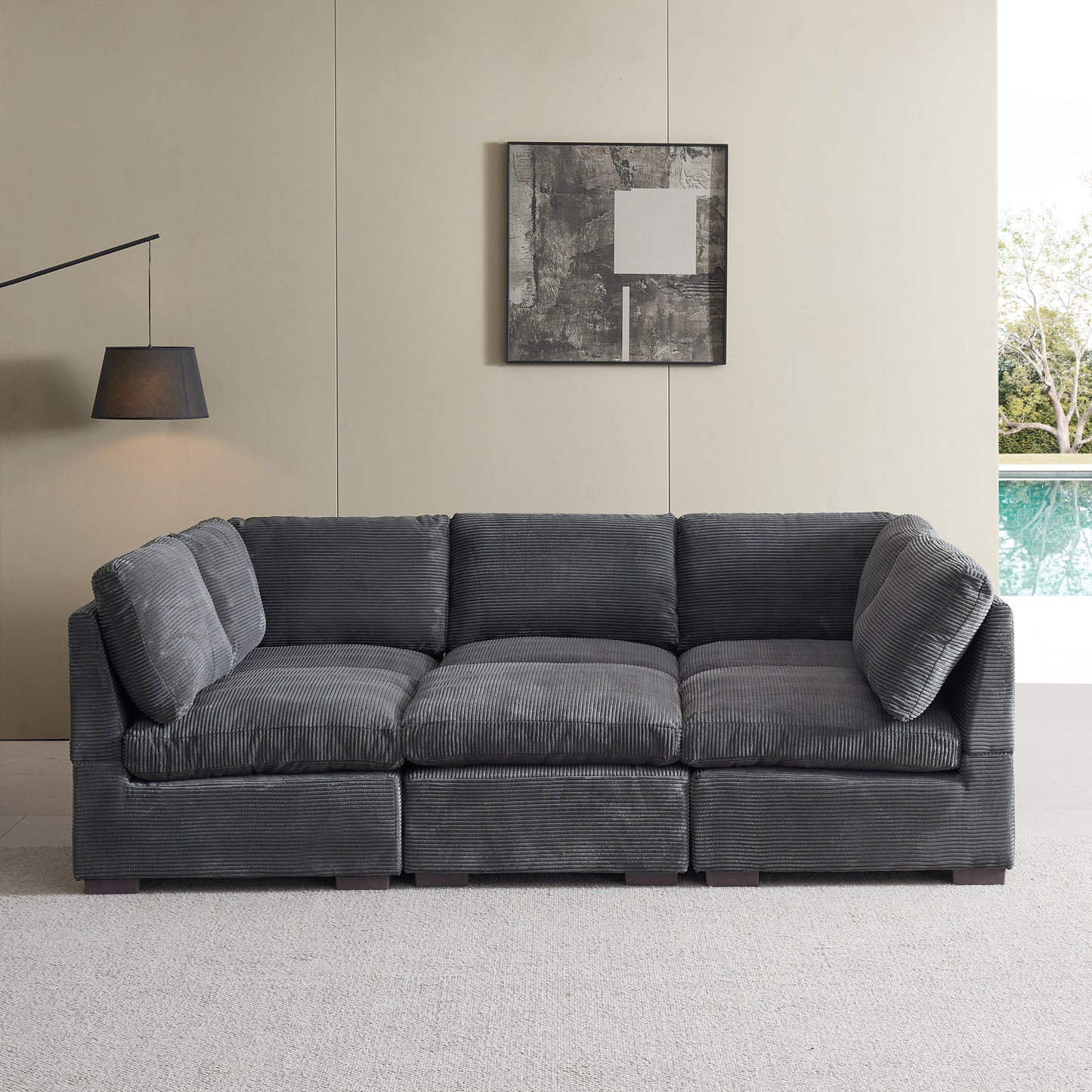 Convertible Modern Luxury Sectional Sofa Couch for Living Room Quality