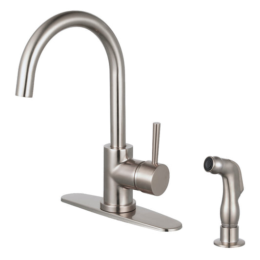 Kingston Brass LS8578DLSP Concord Single-Handle Kitchen Faucet with Si