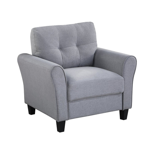 35" Modern Living Room Armchair Linen Upholstered Couch Furniture for