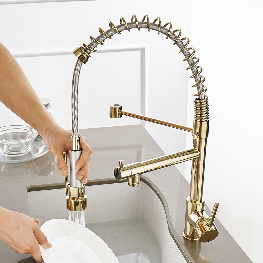 Kitchen Faucets Gold Torneira Para Cozinha Faucet for Kitchen Sink