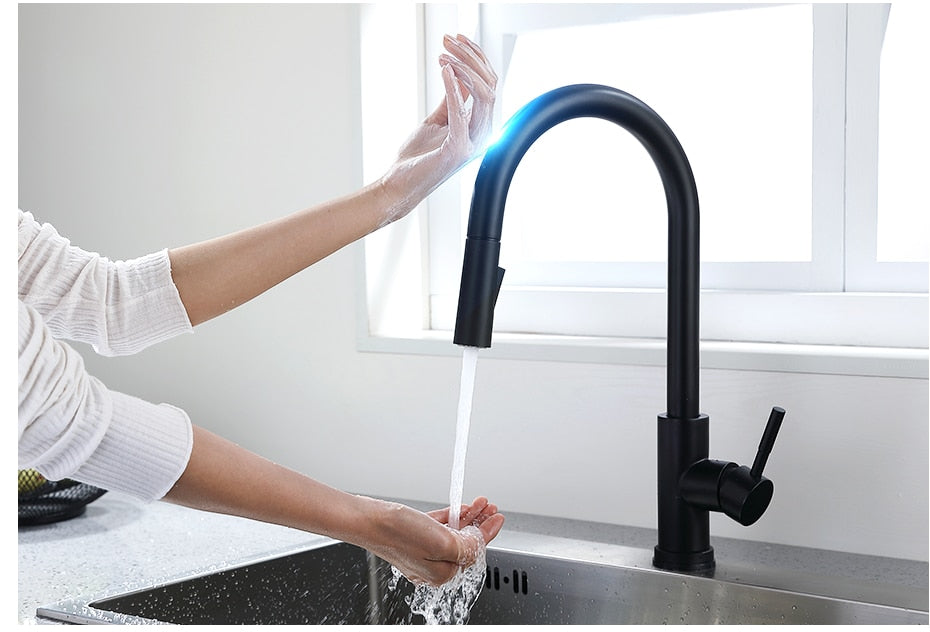 Smart Touch Kitchen Faucets Crane For Sensor Kitchen Water Tap Sink