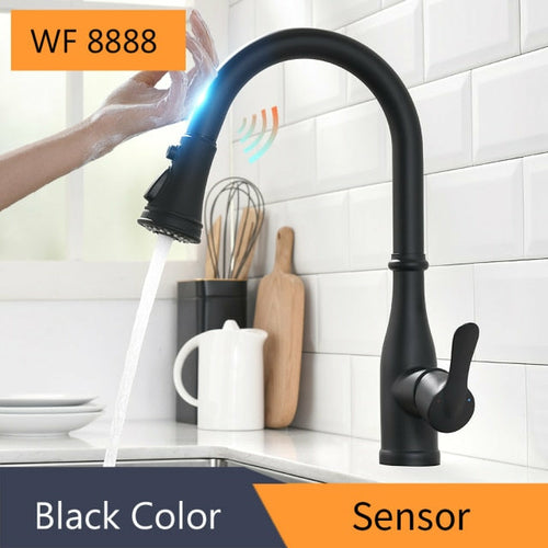 Sensor Kitchen Faucets Brushed Gold Smart Touch Inductive Sensitive