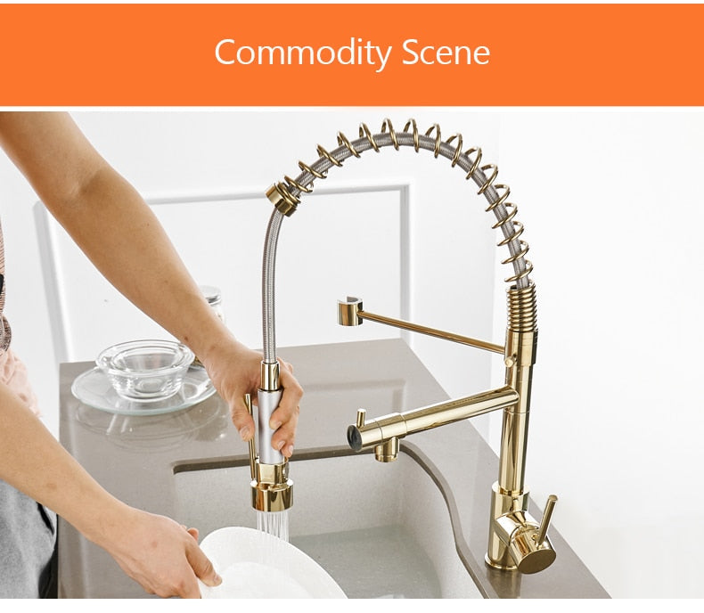 Kitchen Faucets Gold Torneira Para Cozinha Faucet for Kitchen Sink